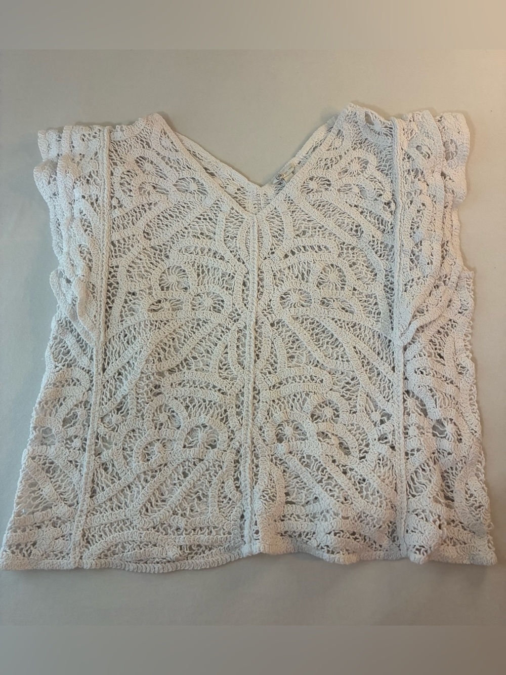 Cato Cream Crochet V-Neck Camisole